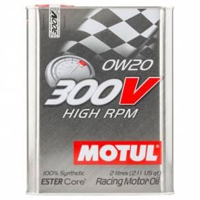 Моторное масло Motul 300V High RPM 0W-20 Racing, 2л.