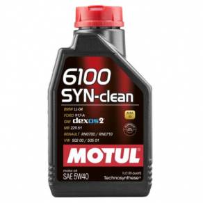 Моторное масло Motul 6100 SYN-clean 5W40 (C3/SN), 1л.