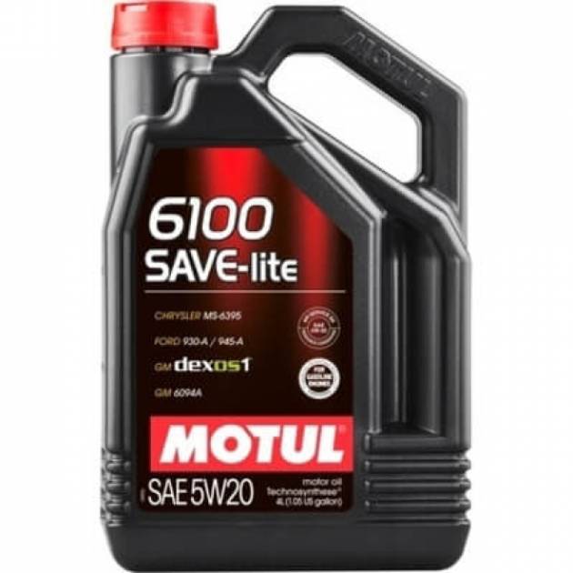 Моторное масло Motul 6100 SAVE-lite 5W20 (SN/GF-5)