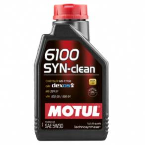 Моторное масло Motul 6100 SYN-clean 5W30 (C3/SN), 1л.