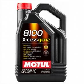 Моторное масло Мotul 8100 X-cess gen2 5w40 A3/SN, 5л.