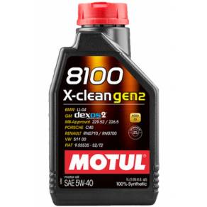 Моторное масло Motul 8100 X-Clean gen2 5W40 (C3/SN), 1л.